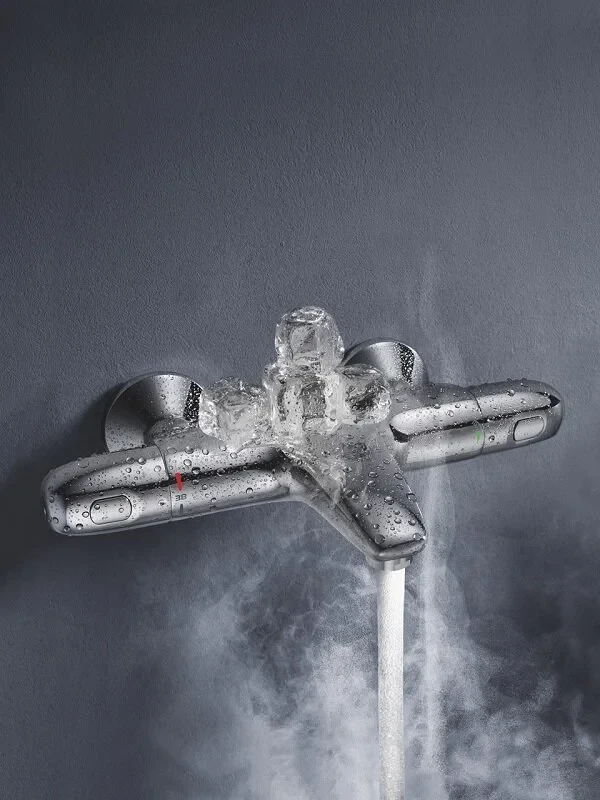 Термостат для ванны GROHE Grohtherm 1000 Pro, 1/2, настенный монтаж, (34816003)
