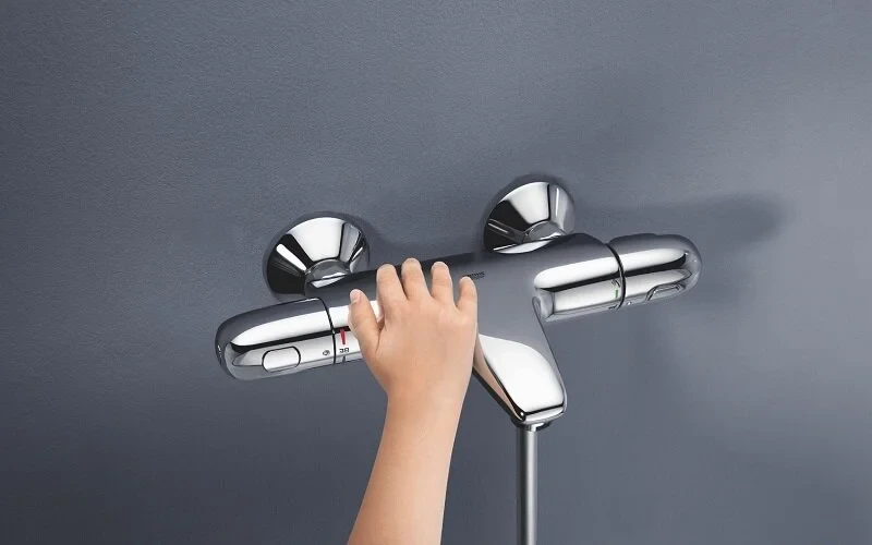 Термостат для ванны GROHE Grohtherm 1000 Pro, 1/2, настенный монтаж, (34816003)