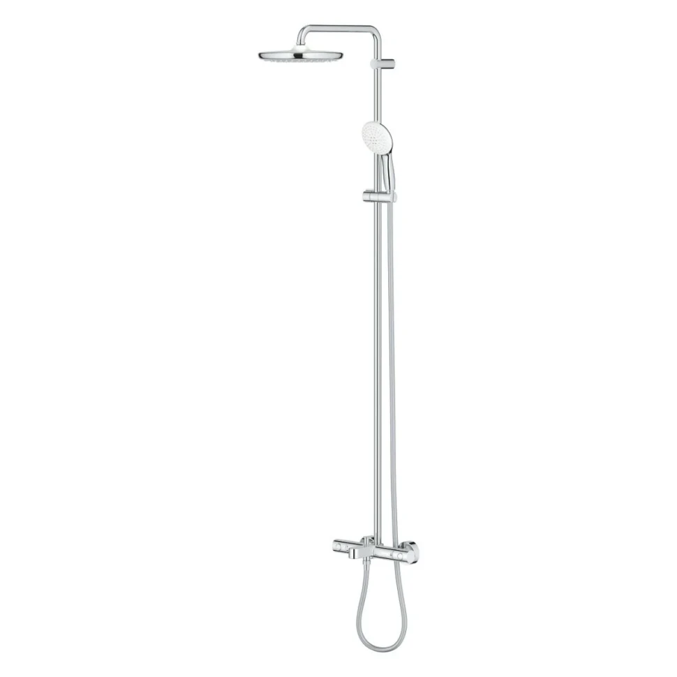 Душевая система GROHE Tempesta System 250 с термостатом для ванны, настенный монтаж, хром (26672001)