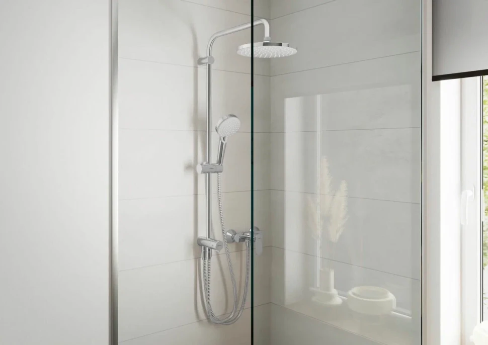 Душевая система с переключателем, без смесителя, хром Hansgrohe Vernis Blend Showerpipe 26272000