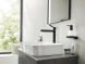 Дозатор жидкого мыла с держателем, черный Hansgrohe AddStoris 41745670