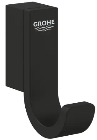 Крючок для халата GROHE Selection, металл, цвет Фантомный чёрный