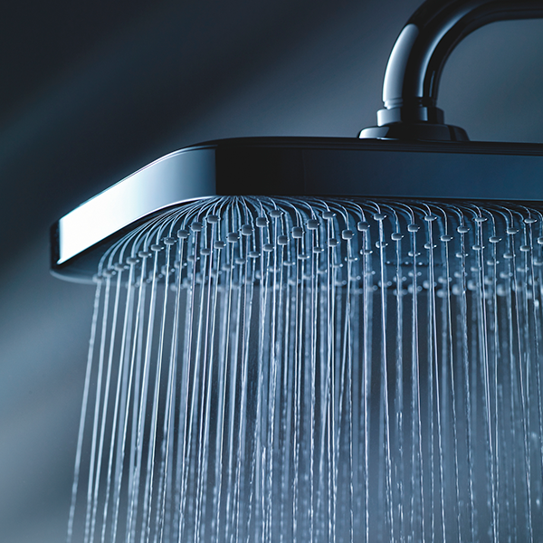 Верхний душ, квадратный, кронштейн 380, хром Grohe Tempesta 250 Cube 26682000