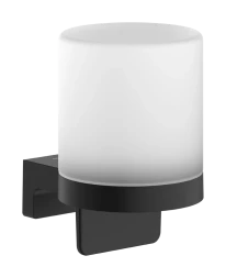 Дозатор жидкого мыла с держателем, черный Hansgrohe AddStoris S 41765670