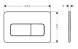 Панель смыва, белый Hansgrohe iFrame Original Q 66001700