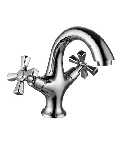 LM2506C Бенефит Смеситель для умывальника монолитный, хром (к/к 8)