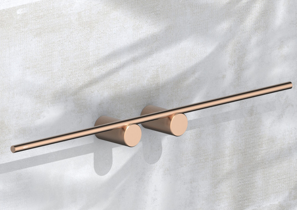 Полотенцедержатель двойной ABBER Pol 316 AA1955BRG брашированное розовое золото