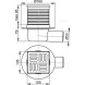 APV1 105*105/50 Сливной трап с бок подв из нерж стали