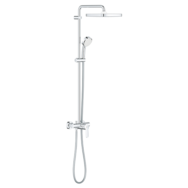 Душевая система со смесителем для душа, хром Grohe Tempesta Cosmopolitan 250 Cube 26692000