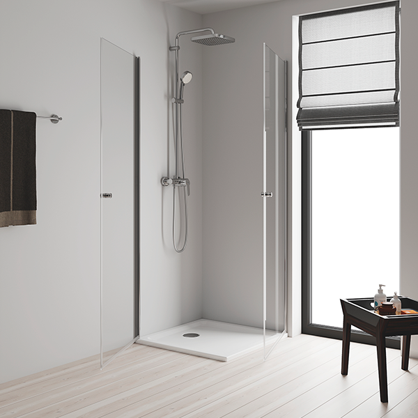 Душевая система со смесителем для душа, хром Grohe Tempesta Cosmopolitan 250 Cube 26692000