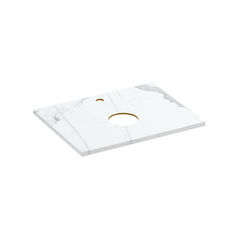 Столешница STONE из керамогранита Energy 80х45х2 белый матовый