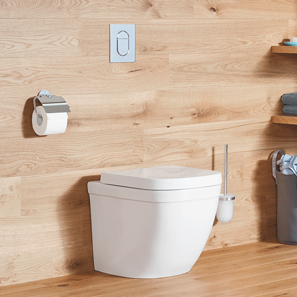 Унитаз напольный, приставной, безободковый, альпин-белый Grohe Euro Ceramic 39339000