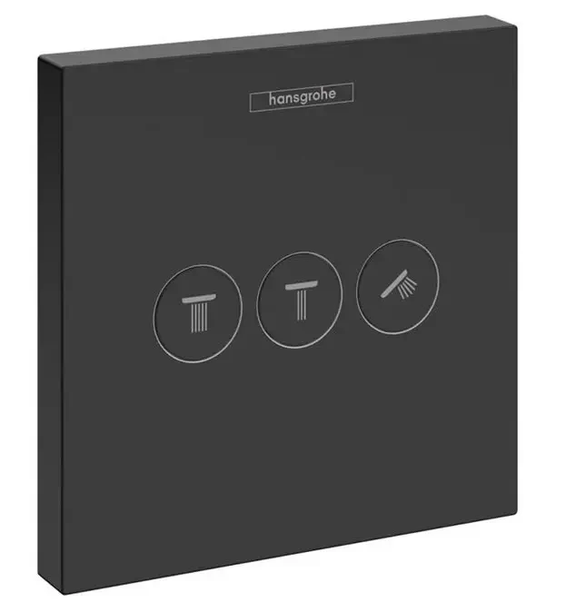 Переключатель потоков, встраиваемый, внешняя часть, черный Hansgrohe ShowerSelect 15764670