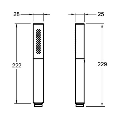 Ручной душ, никель Jacob Delafon Shift Ellipse E45892-BN