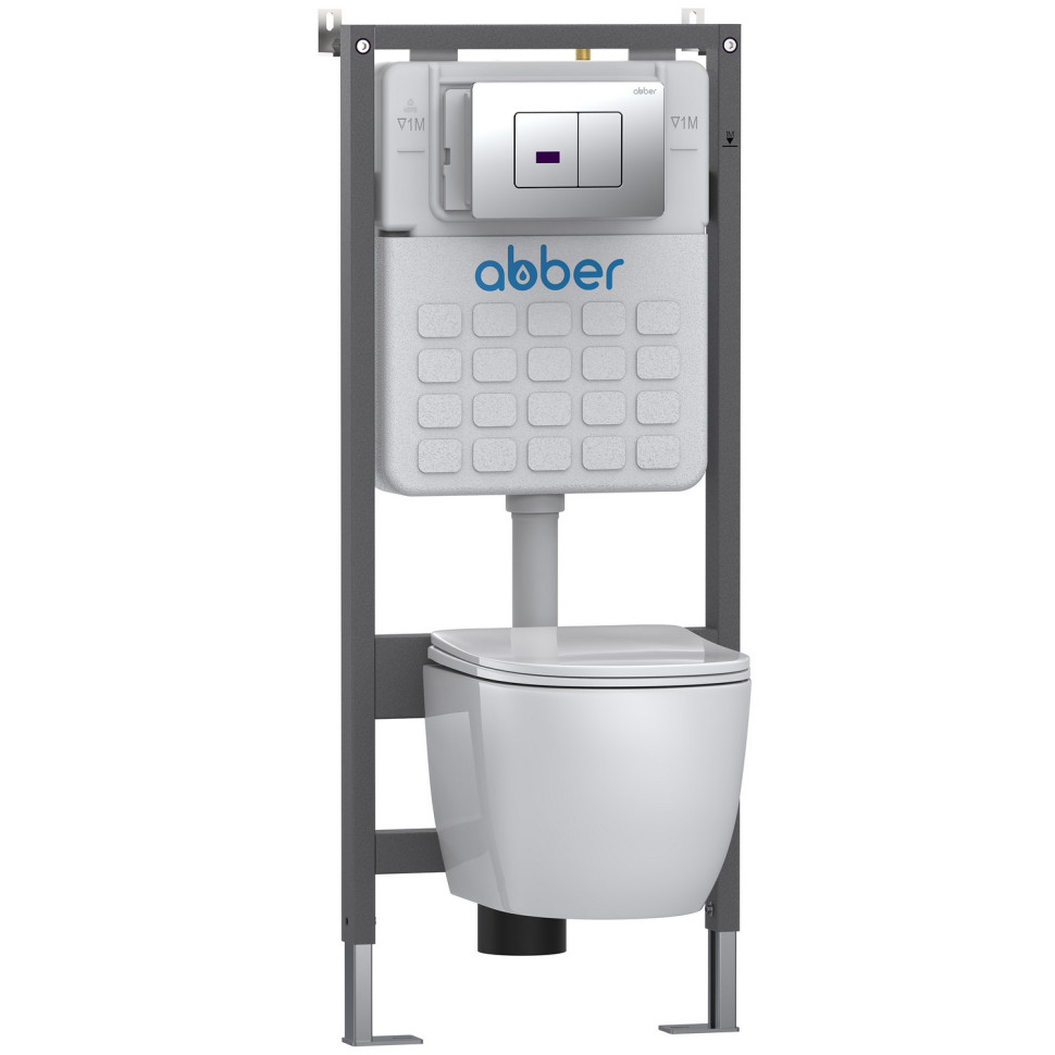Кнопка смыва сенсорная ABBER AC0122S хром глянцевый
