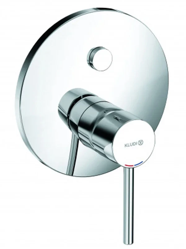 Смеситель для ванны и душа, встраиваемый, хром Kludi Bozz Push&Switch 386590576