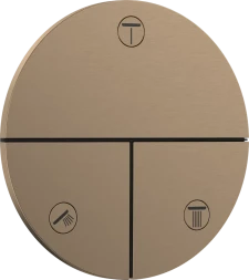 Переключатель потоков, бронза Hansgrohe ShowerSelect Comfort S 15558140