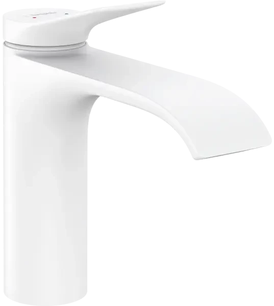 Смеситель для раковины с донным клапаном, белый Hansgrohe Vivenis 75020700