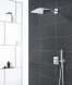 Верхний душ с кронштейном 310, 2 режима струи, хром Grohe Rainshower 310 SmartActive 26479000