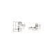 E21033-00-CP ODEON RIVE GAUCHE Смеситель для биде с д/к, корпус хром, ручка белая