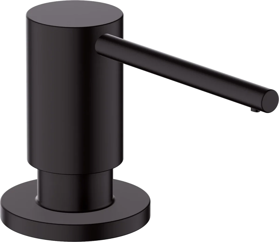 Дозатор жидкого мыла, встраиваемый, черный Hansgrohe 40438670
