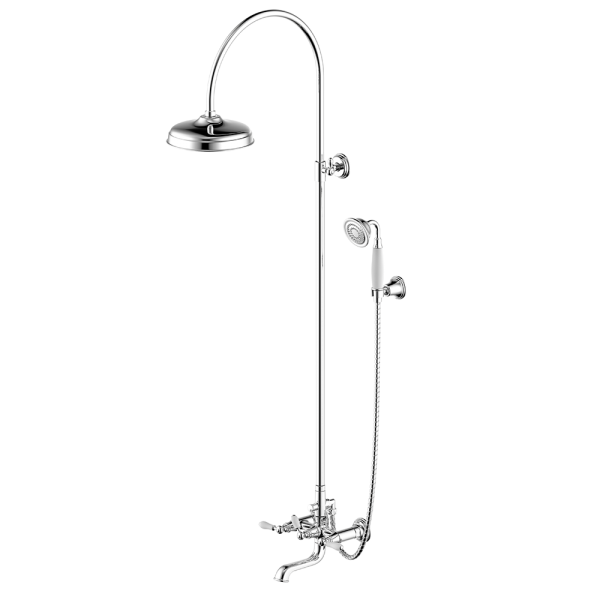 ДУШЕВАЯ КОЛОННА СО СМЕСИТЕЛЕМ ДЛЯ ВАННЫ BRAVAT ART F65193CP-A2-RUS