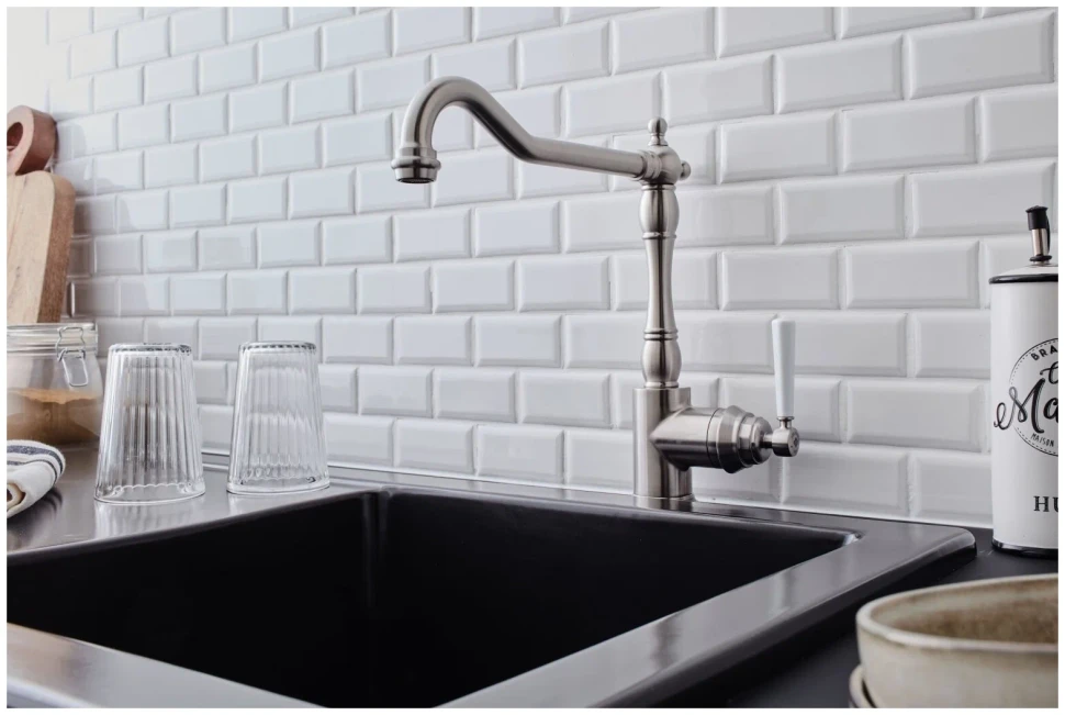 Смеситель для кухни, матовая сталь Jacob Delafon Cleo 1889 E24317-VS