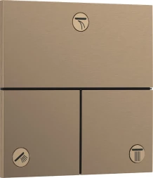Переключатель потоков, встраиваемый, бронза Hansgrohe ShowerSelect Comfort E 15573140