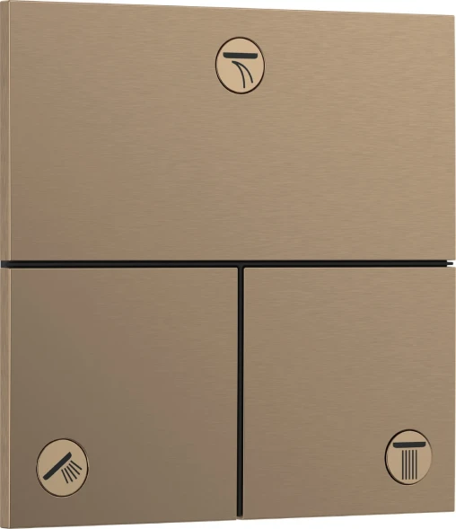 Переключатель потоков, встраиваемый, бронза Hansgrohe ShowerSelect Comfort E 15573140