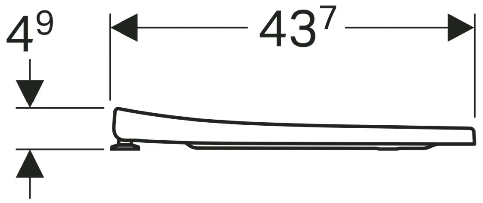 Крышка-сиденье для унитаза Geberit Acanto 500.605.01.2