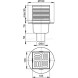 APV2 105*105/50 Сливной трап с прямой подв из нерж стали