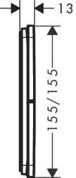 Переключатель потоков, встраиваемый, бронза Hansgrohe ShowerSelect Comfort Q 15587140