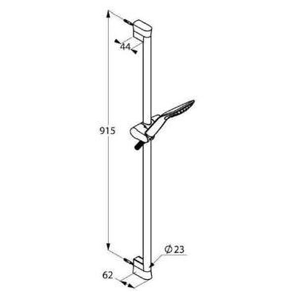Душевой гарнитур 900, хром Kludi Fizz 6774005-00