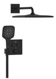 Душевая система встраиваемая, черный Grohe Grohtherm SmartControl CUBE 310 34865KF0