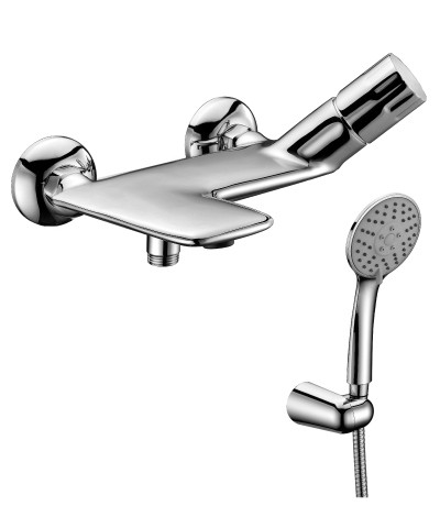 LM5302C Винг Смеситель для ванны с коротким изливом, хром (к/к 6)