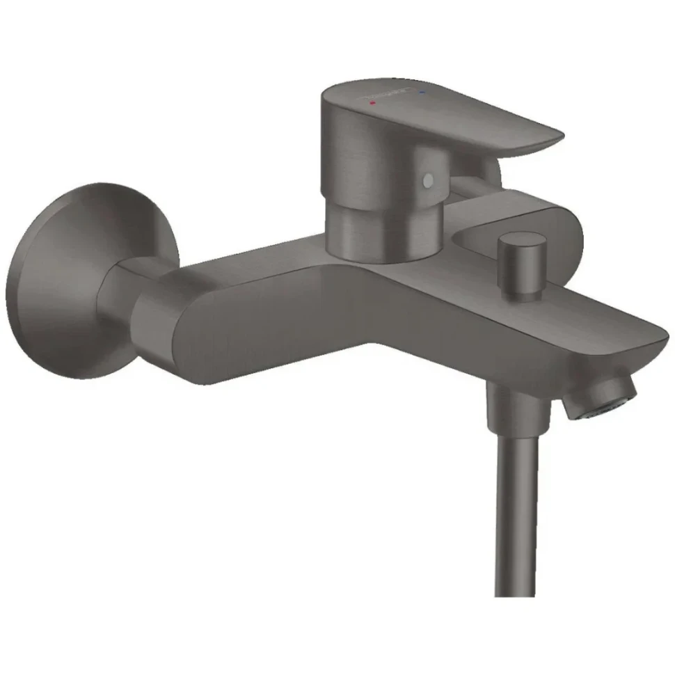 Смеситель для ванны, шлиф. черный хром Hansgrohe Talis New E 71740340