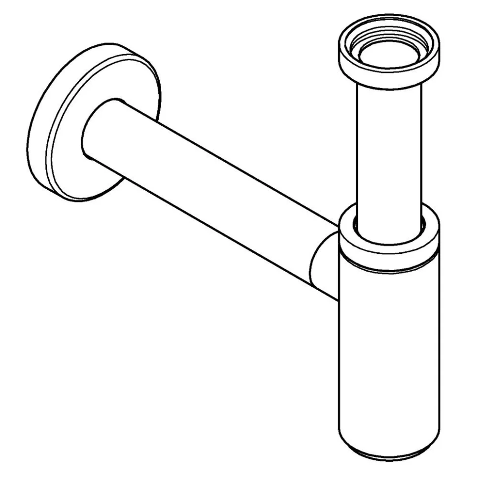 Сифон GROHE 1/4″, черный матовый (295032430)