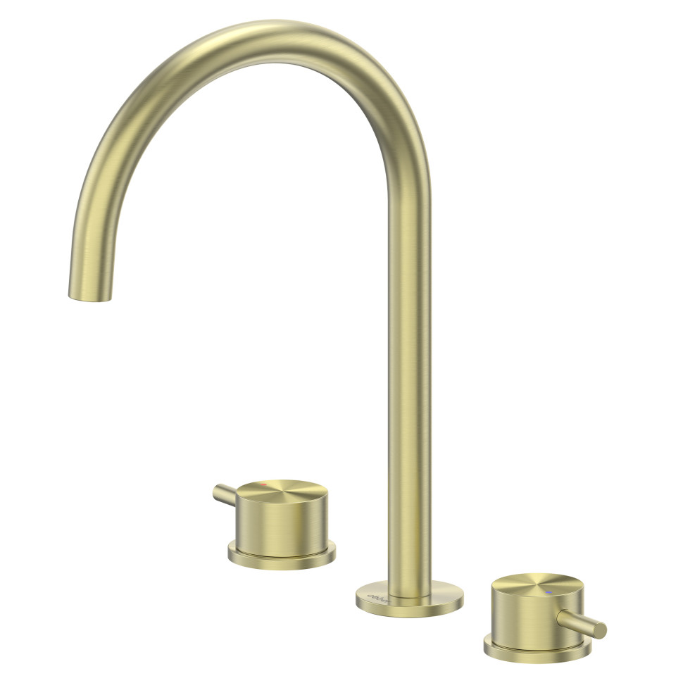 Смеситель ABBER Wasser Kreis 316 AF8108BG-M для раковины, брашированное золото