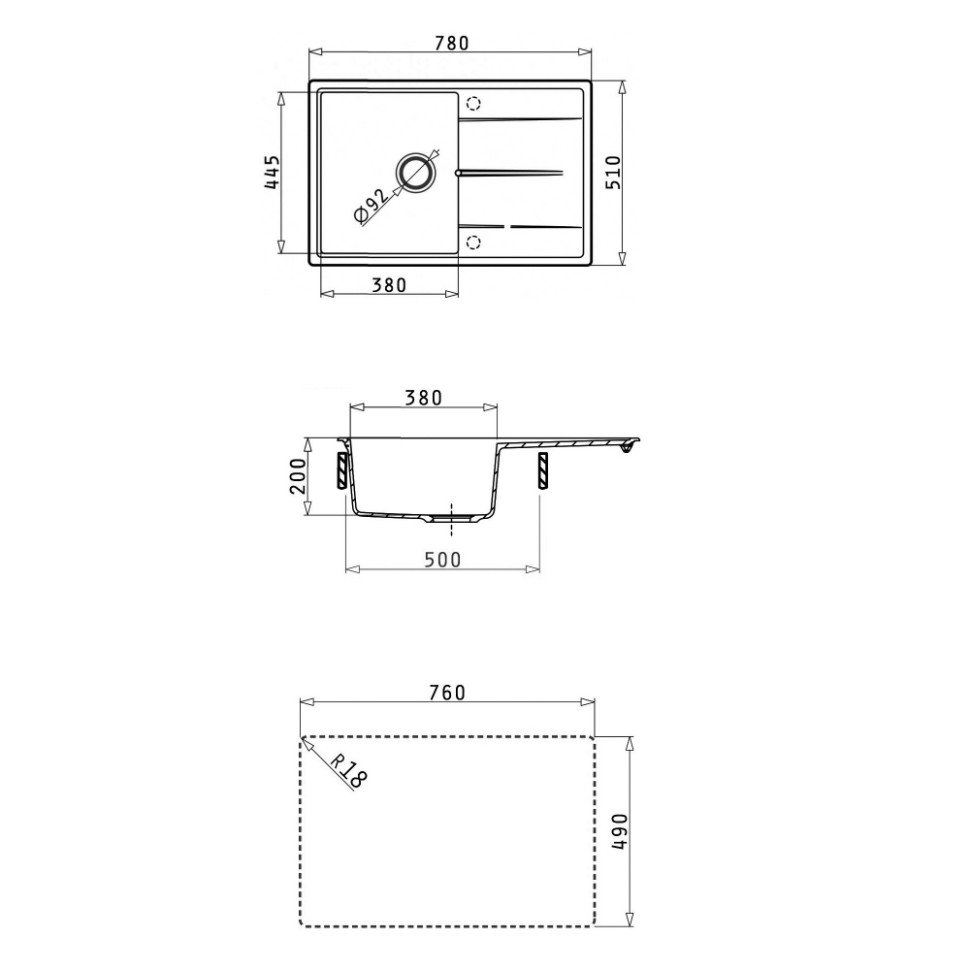 Кухонная мойка ABBER Quarz AQ2904S песочный