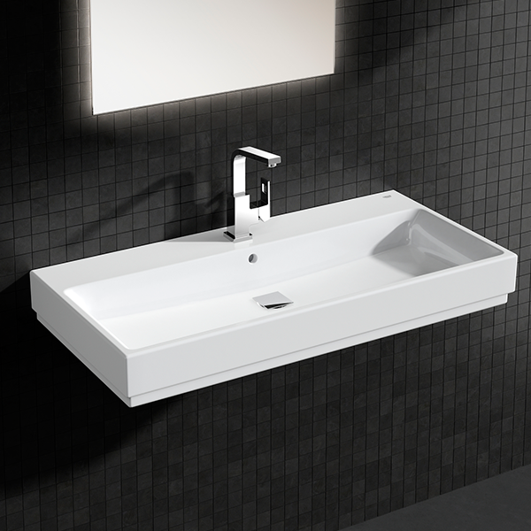 Раковина подвесная 100, с переливом, альпин-белый Grohe Cube Ceramic 3938600H