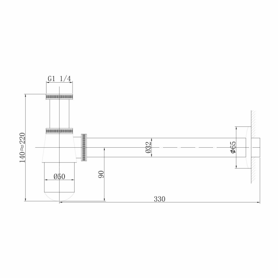 Сифон для раковины ABBER AF0032W белый матовый