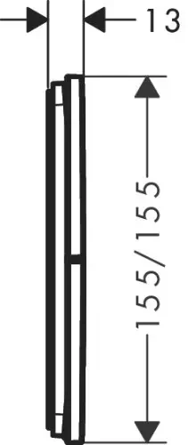Переключатель потоков, встраиваемый, хром Hansgrohe ShowerSelect Comfort E 15573000