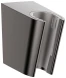 Держатель ручного душа, шлифованный черный хром Hansgrohe Porter S 28331340