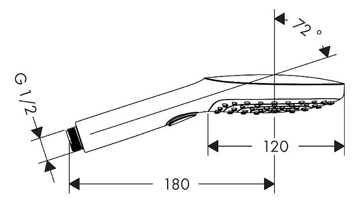 Ручной душ 120, золото Hansgrohe Raindance Select E 3jet 26520990