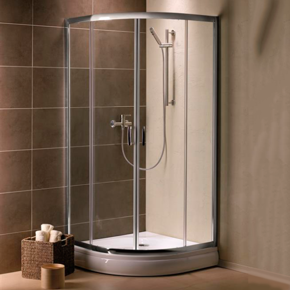Душевая кабина 1000х1900, полукруглая, прозрачное стекло, хром Radaway Premium Plus A 30423-01-01N