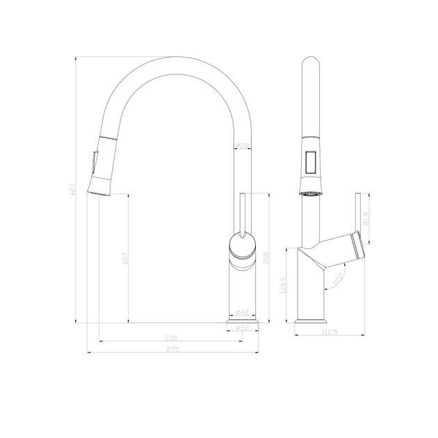 LM3850C Смеситель Lemark Minima для кухни