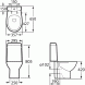 7342ND7000 УНИТАЗ-КОМПАКТ ROCA VICTORIA NORD c сиденьем