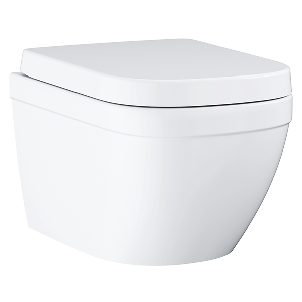Подвесной унитаз GROHE Euro Ceramic, сиденье с микролифтом, альпин-белый (39554000)