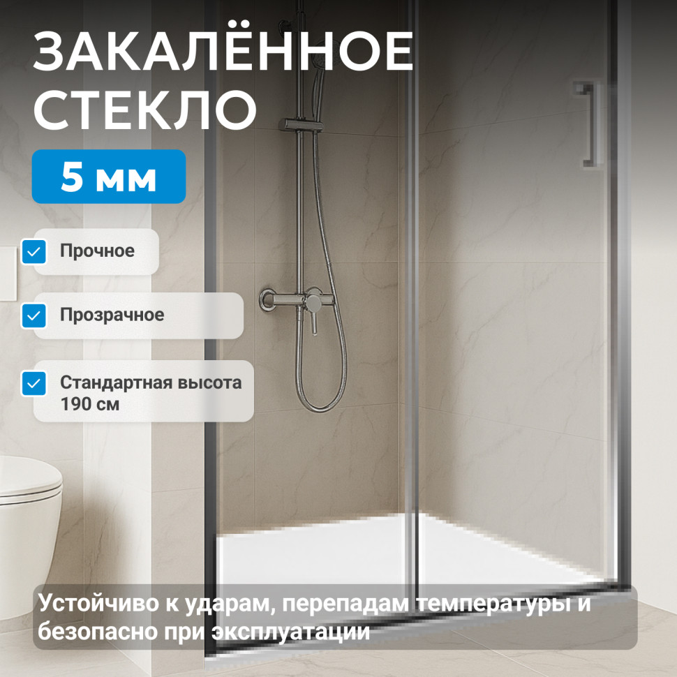 Душевая дверь ABBER Schwarzer Diamant AG301005