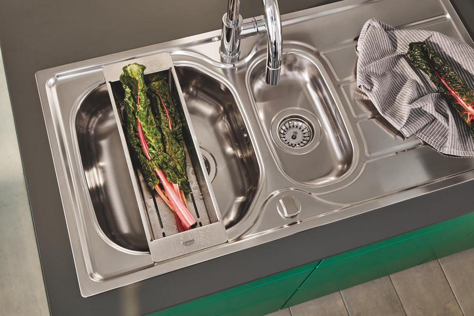 Многофункциональный колландер 450x150, нержавеющая сталь Grohe 40852SD0